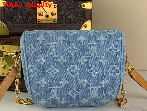 Louis Vuitton Mini Bumbag in Sky Blue Monogram Denim M83353 Replica