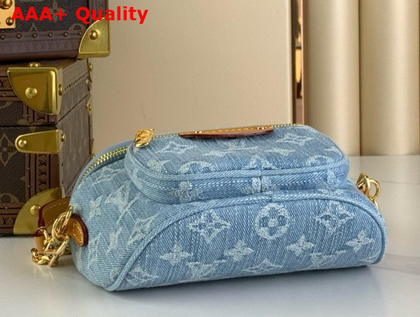 Louis Vuitton Mini Bumbag in Sky Blue Monogram Denim M83353 Replica