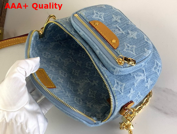 Louis Vuitton Mini Bumbag in Sky Blue Monogram Denim M83353 Replica