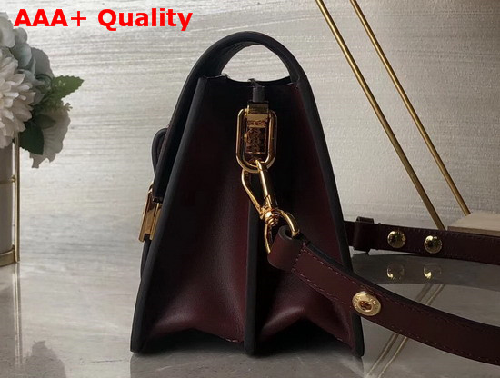 Louis Vuitton Mini Dauphine Handbag Amarante Monogram Vernis Leather Replica