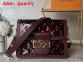 Louis Vuitton Mini Dauphine Handbag Amarante Monogram Vernis Leather Replica