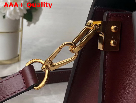 Louis Vuitton Mini Dauphine Handbag Amarante Monogram Vernis Leather Replica