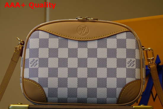 Louis Vuitton Mini Deauville Handbag Damier Azur Canvas N50048 Replica