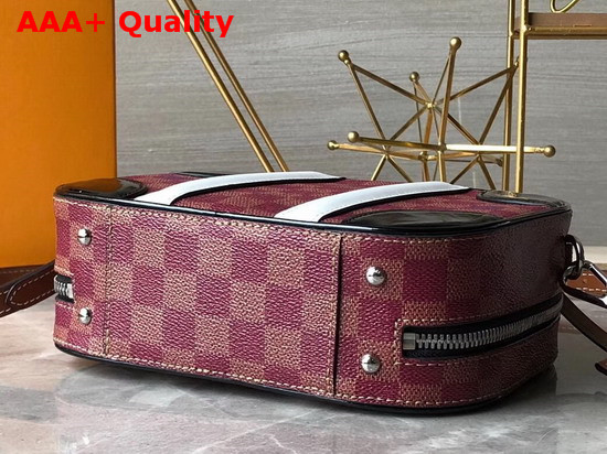 Louis Vuitton Mini Luggage Damier Burgundy Canvas Replica