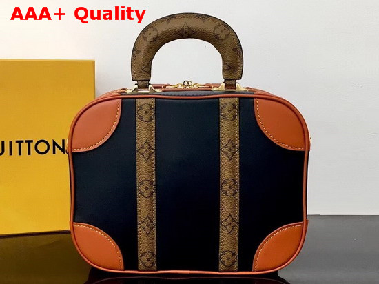 Louis Vuitton Mini Luggage Navy Skipper Blue Caramel Calf Leather M53782 Replica