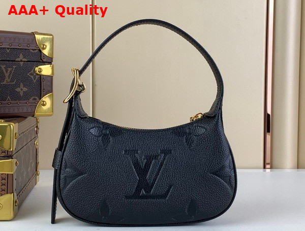 Louis Vuitton Mini Moon Bag in Black Monogram Empreinte Leather Replica