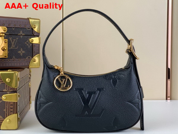 Louis Vuitton Mini Moon Bag in Black Monogram Empreinte Leather Replica