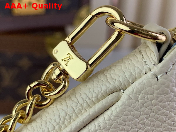 Louis Vuitton Mini Pochette Accessoires Beige and Blue Monogram Empreinte Leather Replica