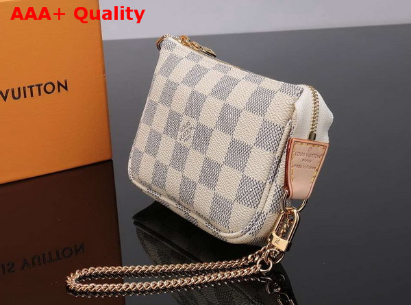 Louis Vuitton Mini Pochette Accessoires Damier Azur Canvas N58010 Replica