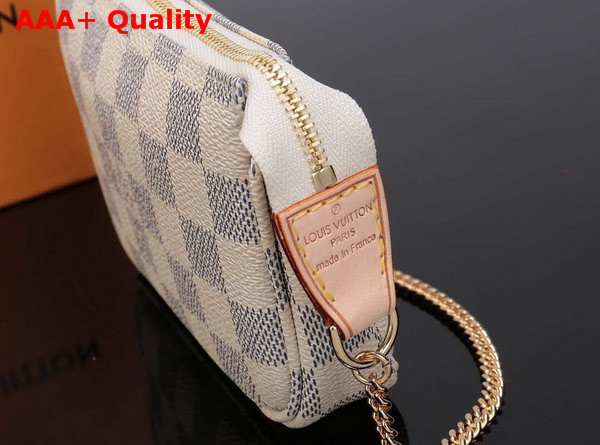 Louis Vuitton Mini Pochette Accessoires Damier Azur Canvas N58010 Replica