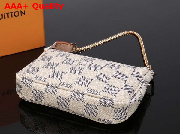 Louis Vuitton Mini Pochette Accessoires Damier Azur Canvas N58010 Replica