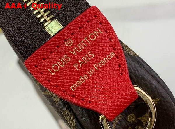 Louis Vuitton Mini Pochette Accessoires Monogram Candy Red Candy Factory Collection M12205 Replica