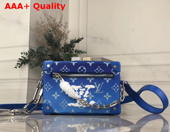 Louis Vuitton Mini Soft Trunk Blue Monogram Canvas Replica