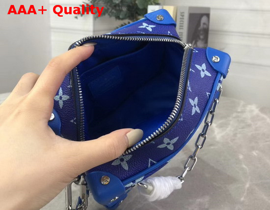 Louis Vuitton Mini Soft Trunk Blue Monogram Canvas Replica