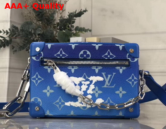 Louis Vuitton Mini Soft Trunk Blue Monogram Canvas Replica