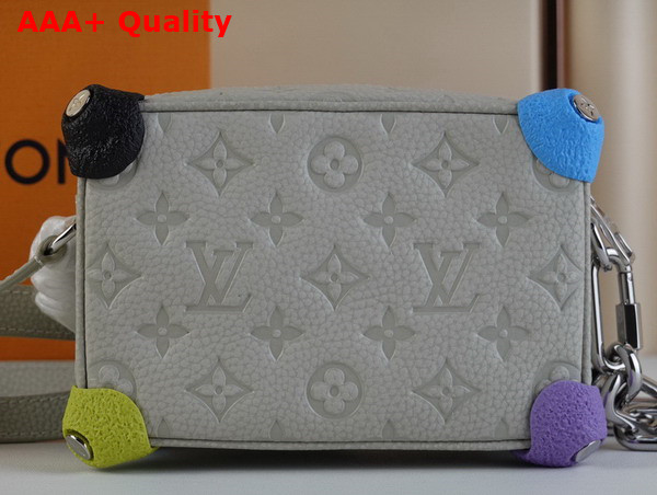 Louis Vuitton Mini Soft Trunk Chalk Taurillon Monogram Embossed Cowhide Leather M81606 Replica