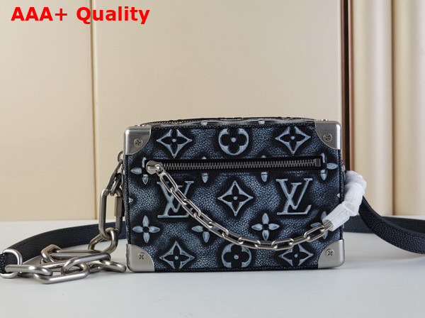 Louis Vuitton Mini Soft Trunk Charcoal Cowhide Leather Replica