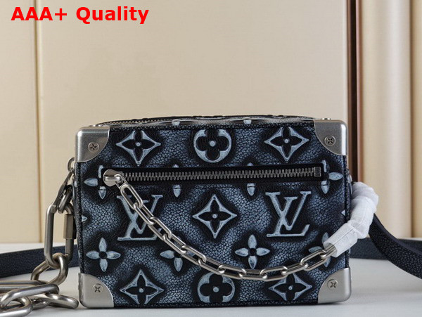 Louis Vuitton Mini Soft Trunk Charcoal Cowhide Leather Replica