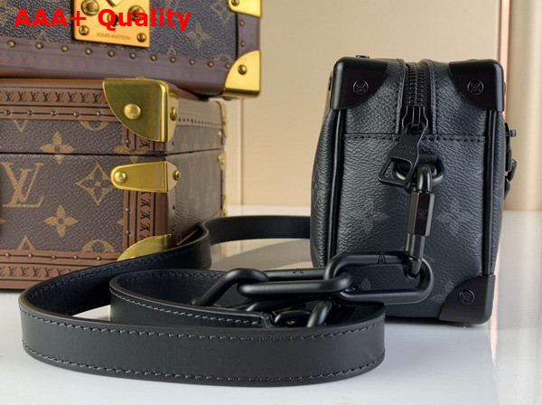 Louis Vuitton Mini Soft Trunk Monogram Eclipse Canvas with Matte Black Hardware M44735 Replica