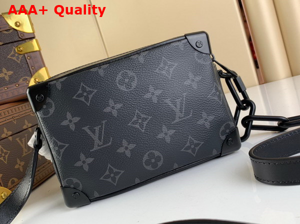 Louis Vuitton Mini Soft Trunk Monogram Eclipse Canvas with Matte Black Hardware M44735 Replica