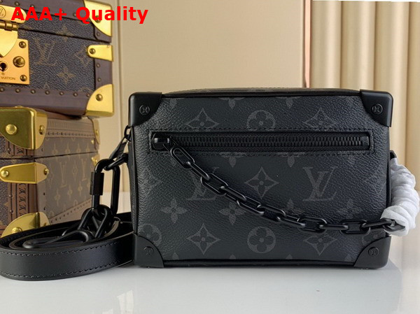 Louis Vuitton Mini Soft Trunk Monogram Eclipse Canvas with Matte Black Hardware M44735 Replica