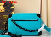 Louis Vuitton Mini Soft Trunk Turquoise Monogram Taurillon Leather M11673 Replica