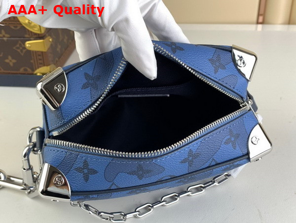 Louis Vuitton Mini Soft Trunk in Abyss Blue Monogram Aquagarden Coated Canvas M22588 Replica