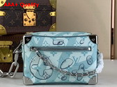 Louis Vuitton Mini Soft Trunk in Crystal Blue Monogram Aquagarden Coated Canvas Replica