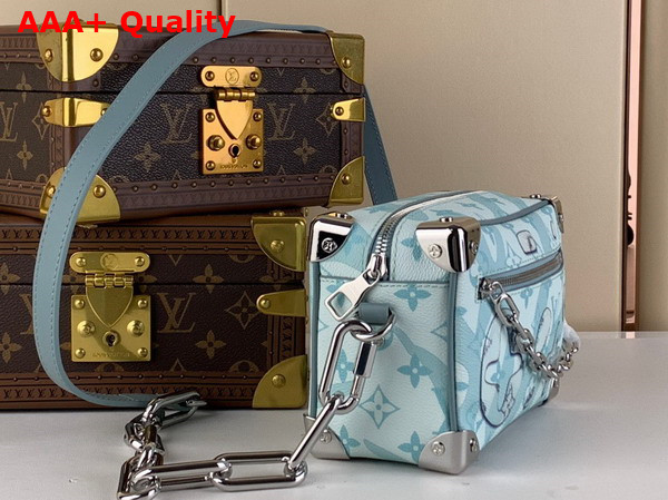 Louis Vuitton Mini Soft Trunk in Crystal Blue Monogram Aquagarden Coated Canvas Replica