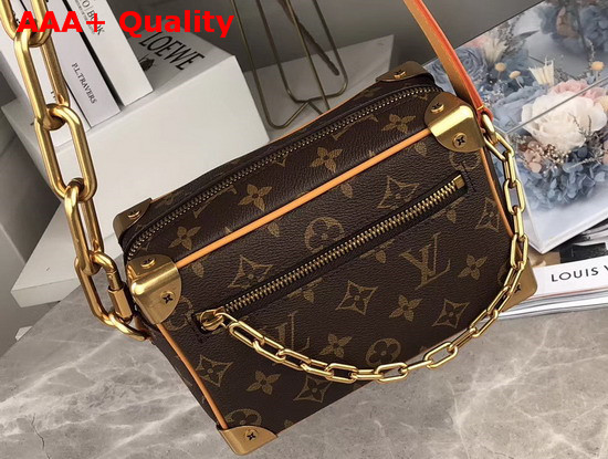 Louis Vuitton Mini Soft Trunk in Monogram Canvas with Brown Cowhide Leather Trim Replica