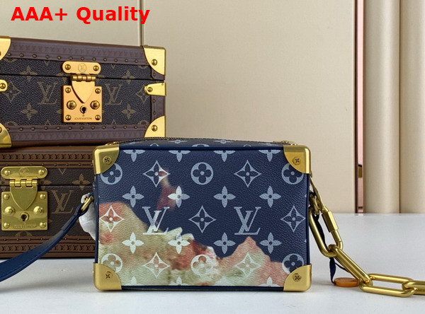 Louis Vuitton Mini Soft Trunk in Monogram Bleach Coated Canvas Replica