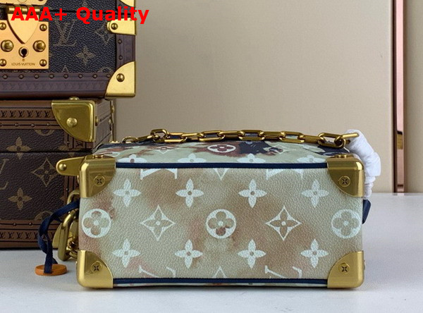 Louis Vuitton Mini Soft Trunk in Monogram Bleach Coated Canvas Replica