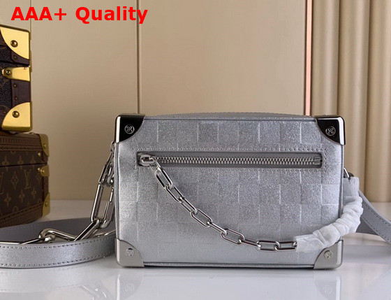 Louis Vuitton Mini Soft Trunk in Silver Cowhide Leather M59726 Replica