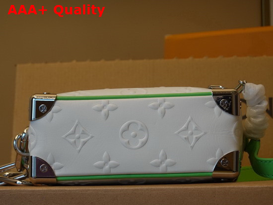 Louis Vuitton Mini Soft Trunk in White Monogram Seal Cowhide Leather Replica