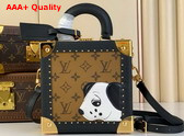 Louis Vuitton Mini Square Trunk Dalmatien in Monogram Reverse Canvas M11206 Replica