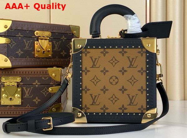 Louis Vuitton Mini Square Trunk Dalmatien in Monogram Reverse Canvas M11206 Replica