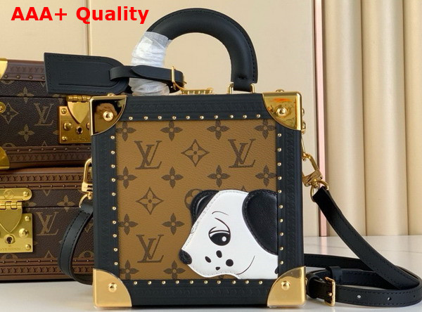 Louis Vuitton Mini Square Trunk Dalmatien in Monogram Reverse Canvas M11206 Replica