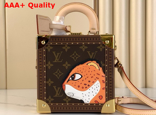 Louis Vuitton Mini Square Trunk Leopard Monogram M11210 Replica