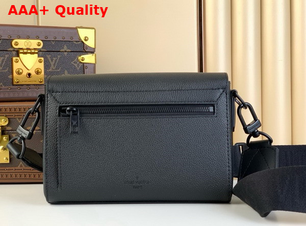 Louis Vuitton Mini Takeoff Messenger Bag in Black Cowhide Leather Replica