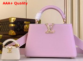 Louis Vuitton MiniMe Edition of the Capucines BB Handbag in Candy Pink Taurillon Leather Replica