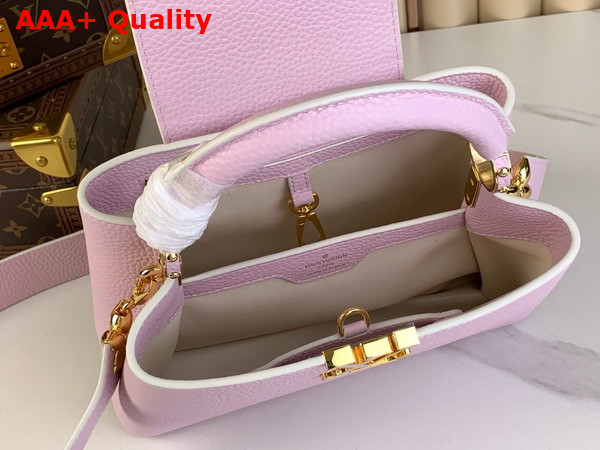 Louis Vuitton MiniMe Edition of the Capucines BB Handbag in Candy Pink Taurillon Leather Replica