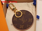 Louis Vuitton Mirror Bag Charm and Key Holder Monogram Canvas and Pink Leather Replica