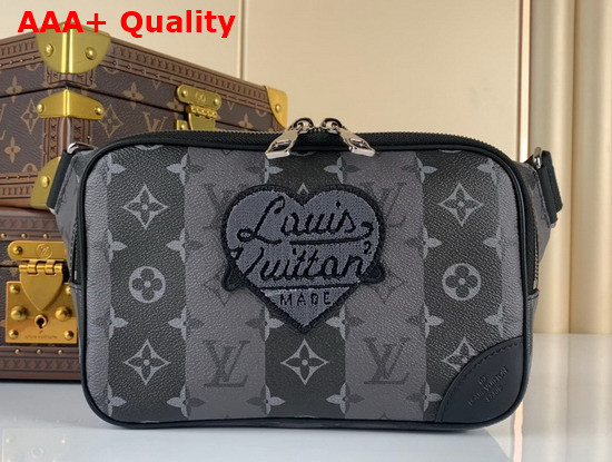 Louis Vuitton Modular Sling Bag Monogram Stripes Eclipse Coated Canvas M59338 Replica