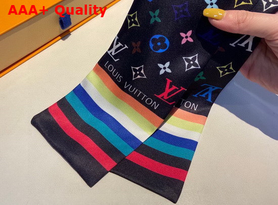 Louis Vuitton Monogram Bandeau Black Multicolor Silk Replica