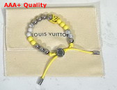 Louis Vuitton Monogram Beads Bracelet Yellow and Silver Colour Beads M00510 Replica