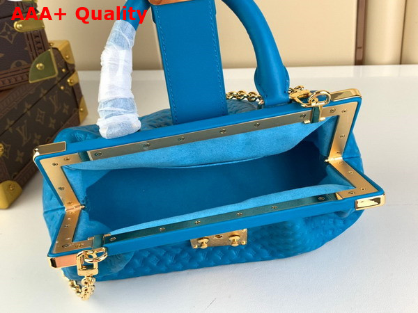 Louis Vuitton Monogram Clutch in Blue Calfskin Leather M22325 Replica