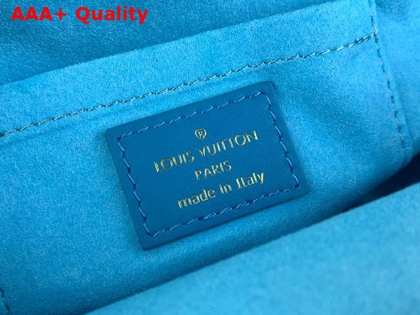 Louis Vuitton Monogram Clutch in Blue Calfskin Leather M22325 Replica