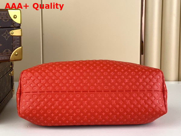 Louis Vuitton Monogram Clutch in Rouge Calfskin Leather M22327 Replica