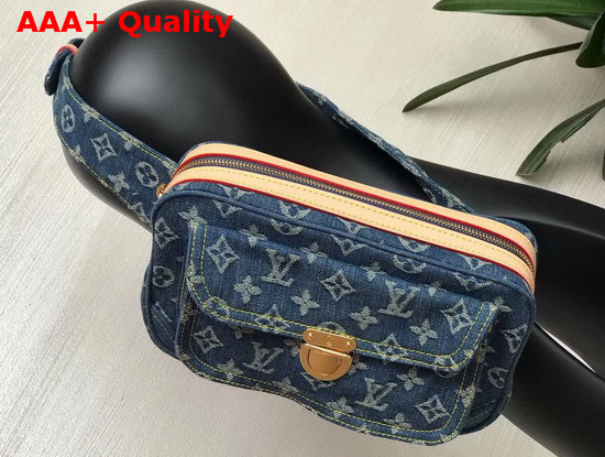 Louis Vuitton Monogram Denim Bumbag in Blue Replica