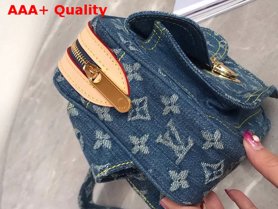 Louis Vuitton Monogram Denim Bumbag in Blue Replica